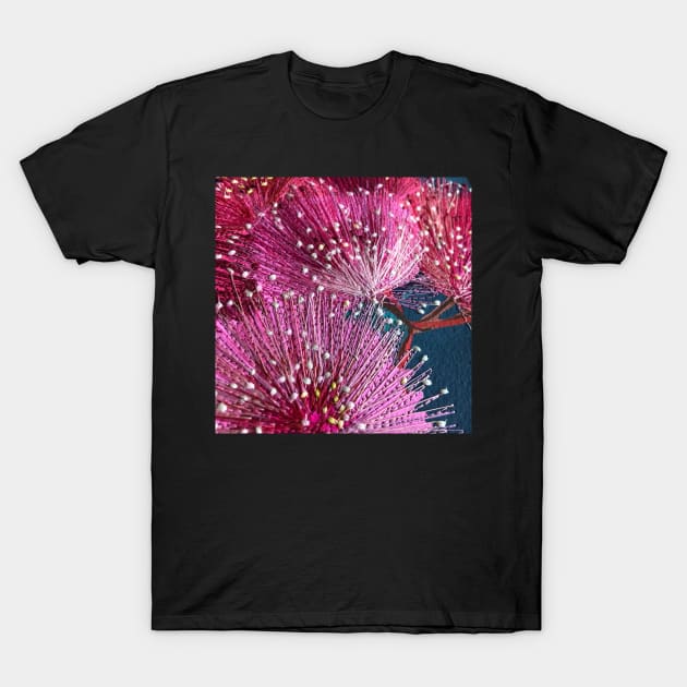 Shades of Pink Native Floral Design by Leah Gay T-Shirt by leahgay